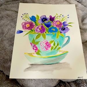 Flowers in a teapot